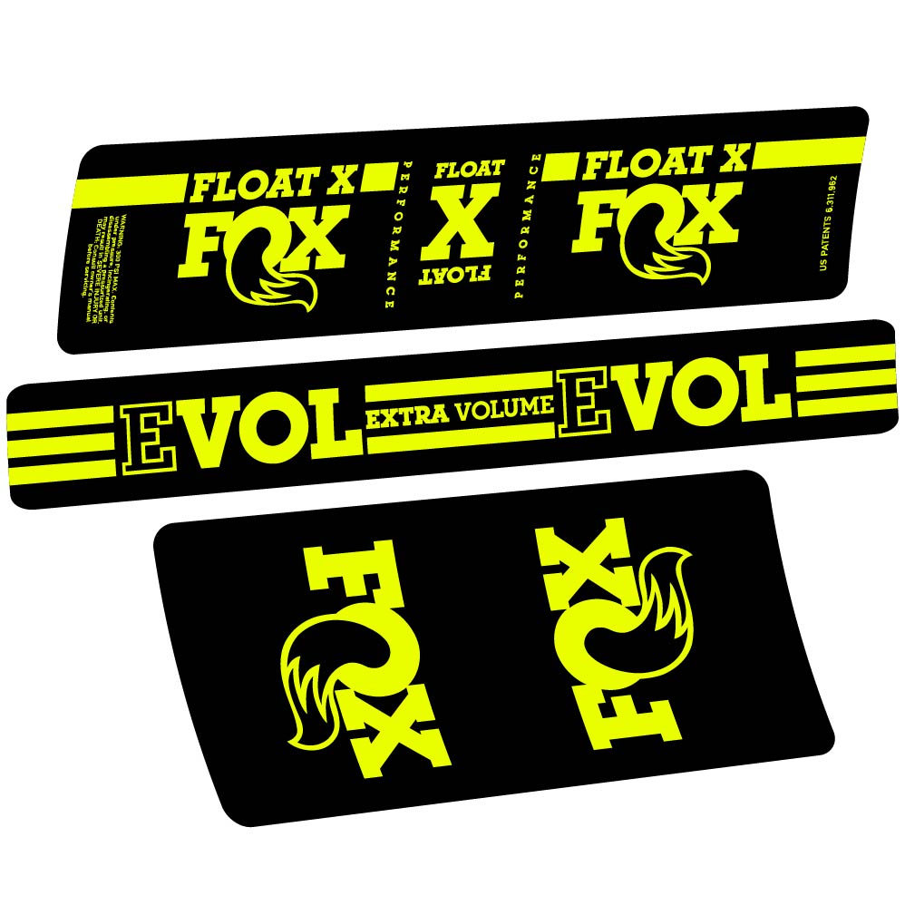Adesivi Ammortizzatore Fox Float X in vinile