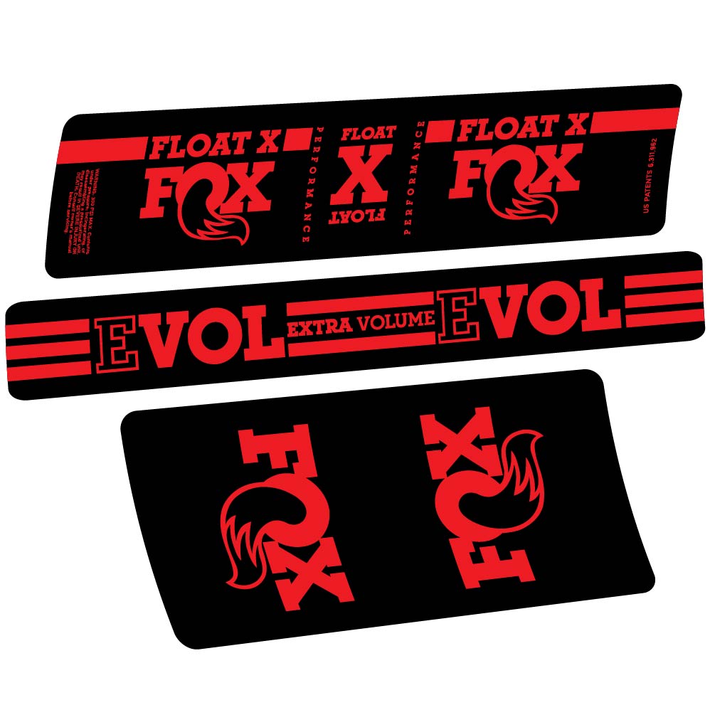 Adesivi Ammortizzatore Fox Float X in vinile