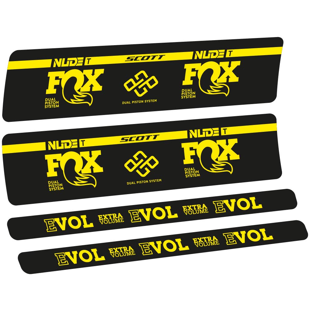 Adesivi Ammortizzatore Fox Nude T Evol in vinile