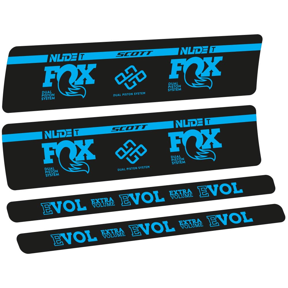 Adesivi Ammortizzatore Fox Nude T Evol in vinile