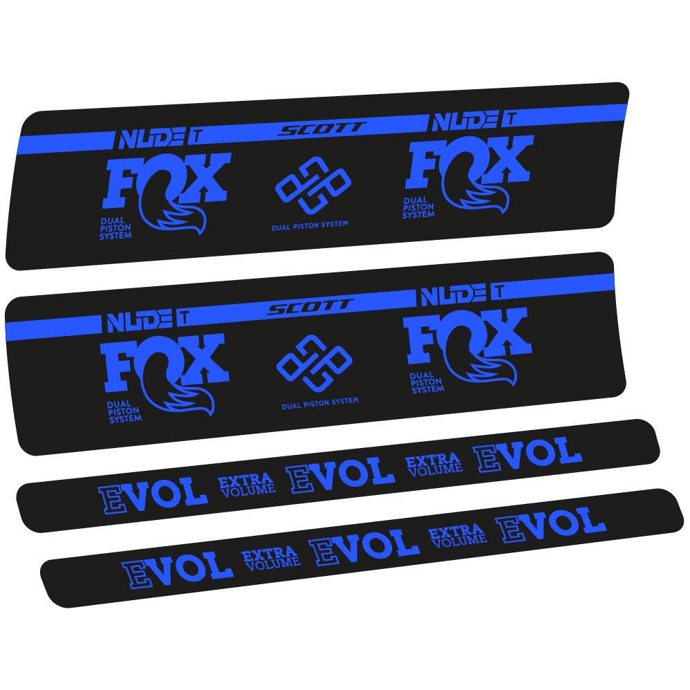 Adesivi Ammortizzatore Fox Nude T Evol in vinile