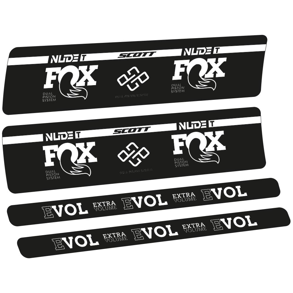 Adesivi Ammortizzatore Fox Nude T Evol in vinile