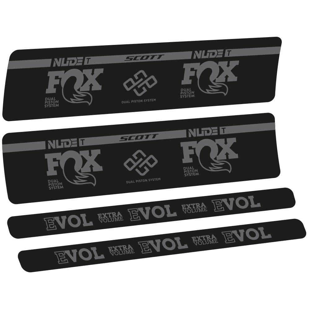 Adesivi Ammortizzatore Fox Nude T Evol in vinile