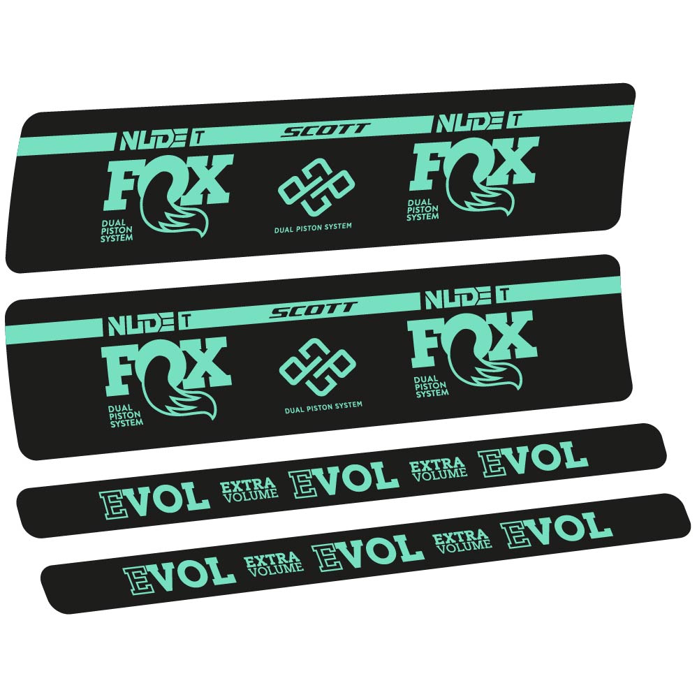 Adesivi Ammortizzatore Fox Nude T Evol in vinile