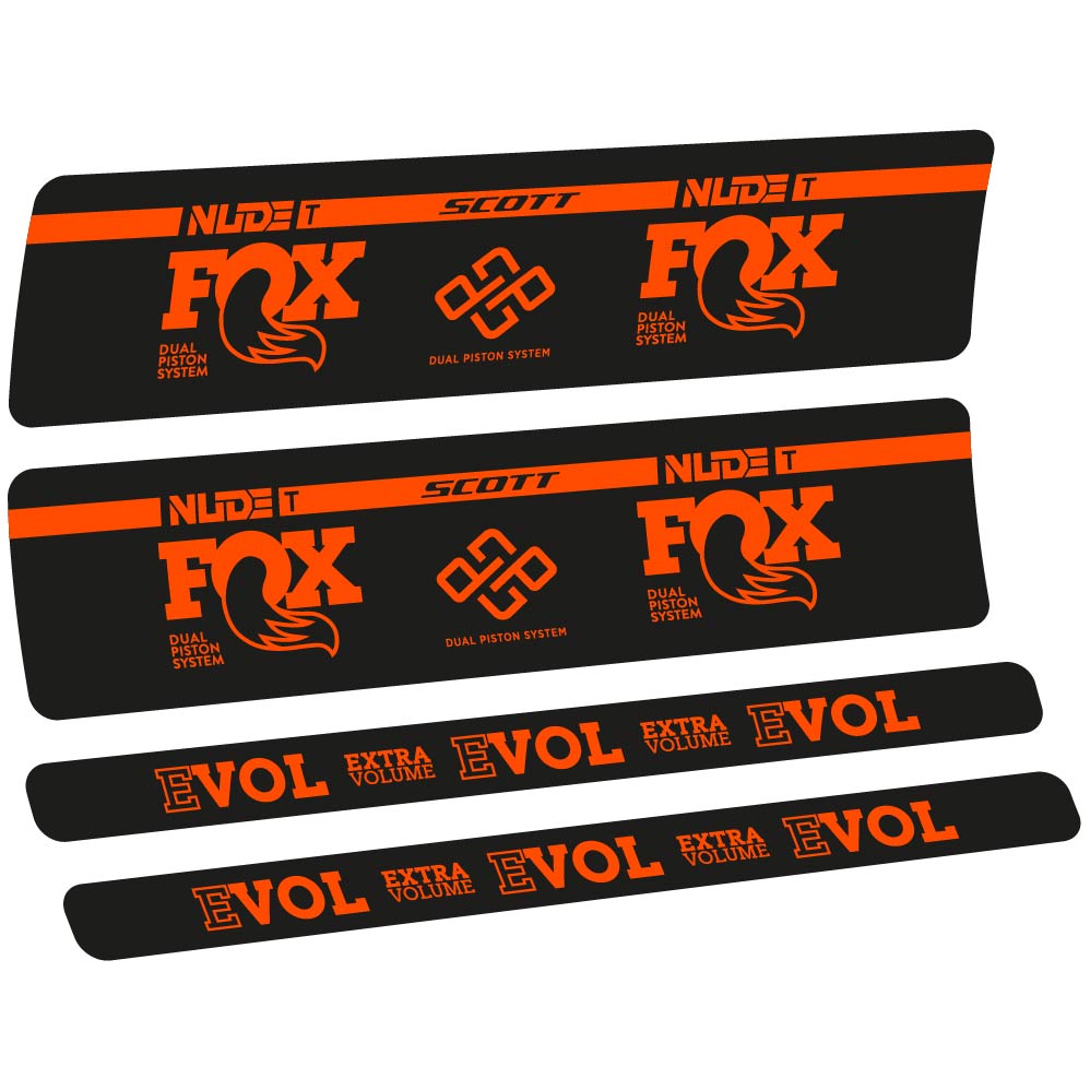Adesivi Ammortizzatore Fox Nude T Evol in vinile