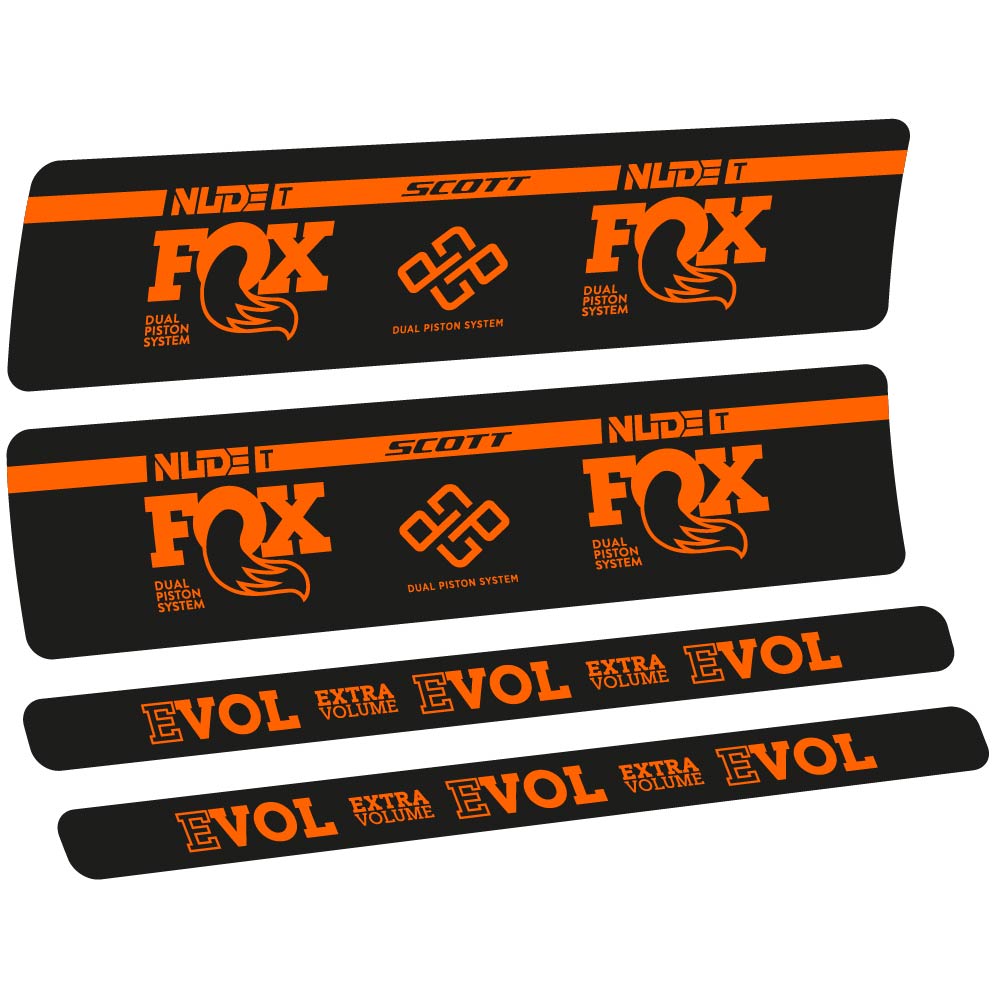 Adesivi Ammortizzatore Fox Nude T Evol in vinile