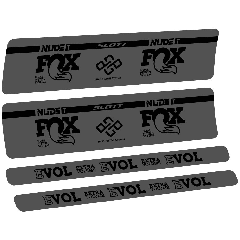 Adesivi Ammortizzatore Fox Nude T Evol in vinile