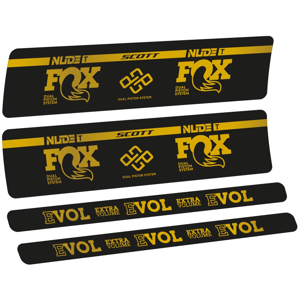 Adesivi Ammortizzatore Fox Nude T Evol in vinile
