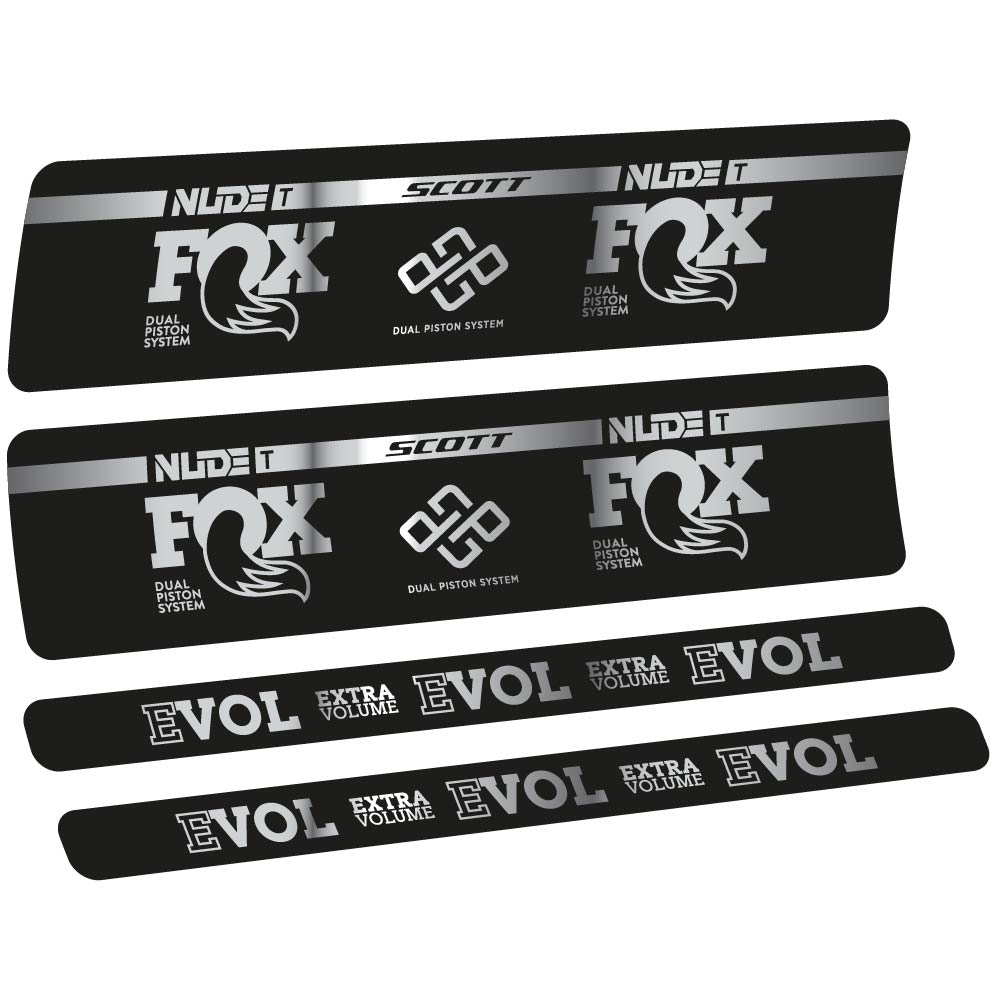 Adesivi Ammortizzatore Fox Nude T Evol in vinile
