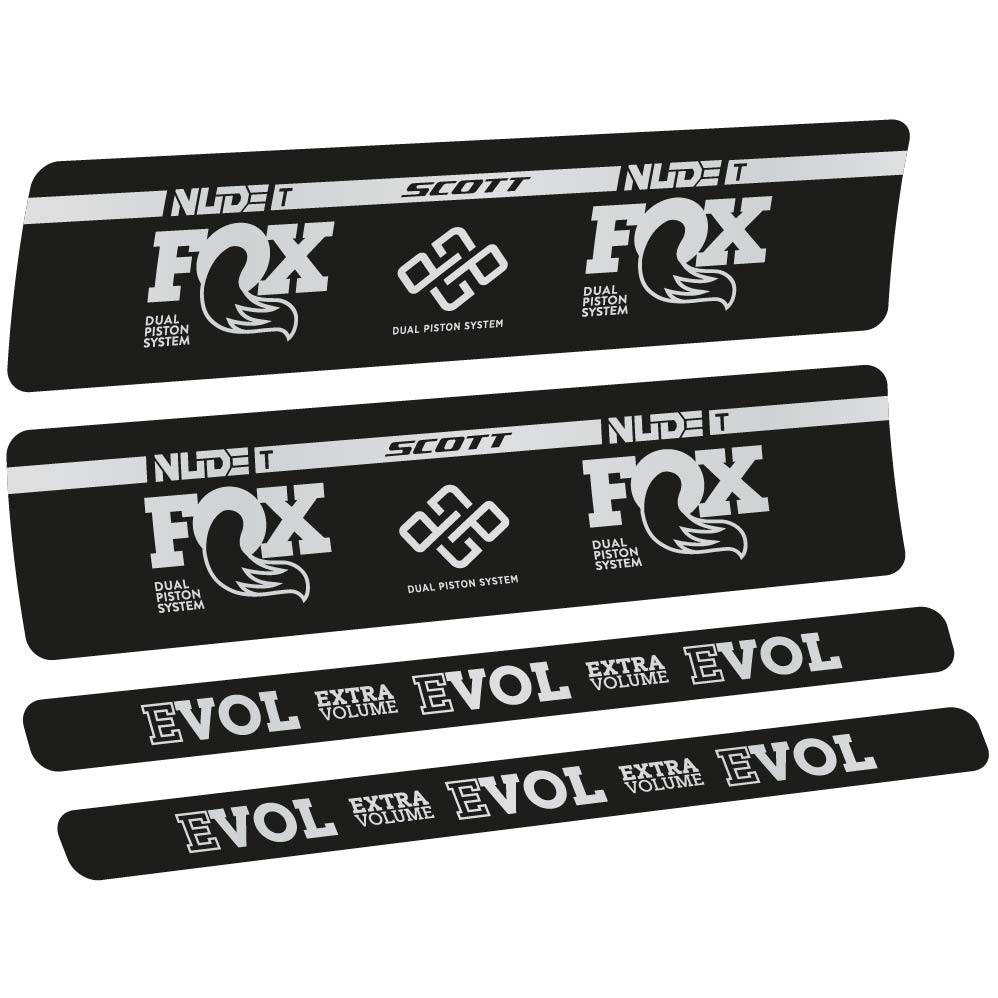 Adesivi Ammortizzatore Fox Nude T Evol in vinile