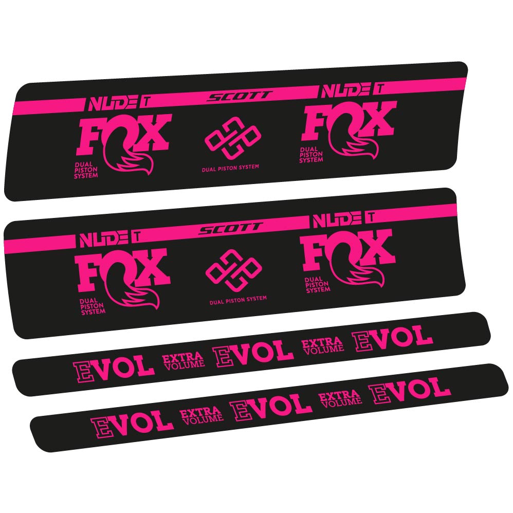 Adesivi Ammortizzatore Fox Nude T Evol in vinile