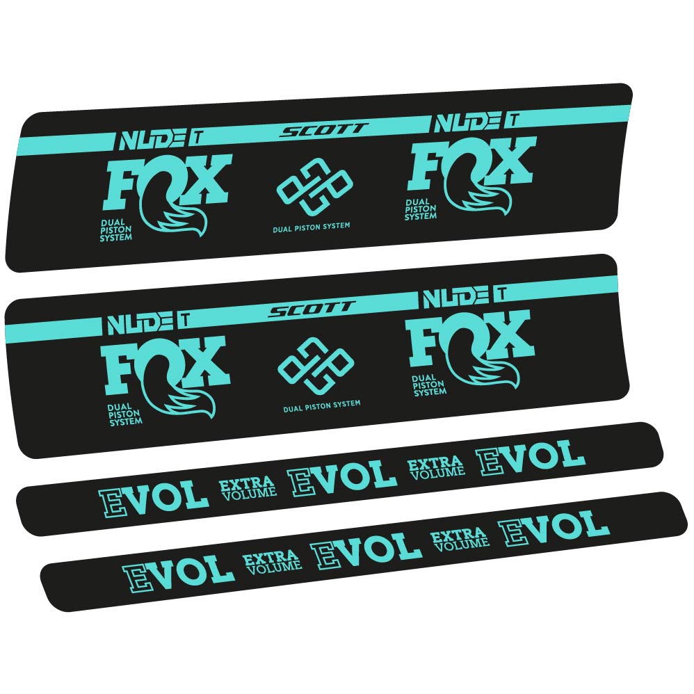 Adesivi Ammortizzatore Fox Nude T Evol in vinile
