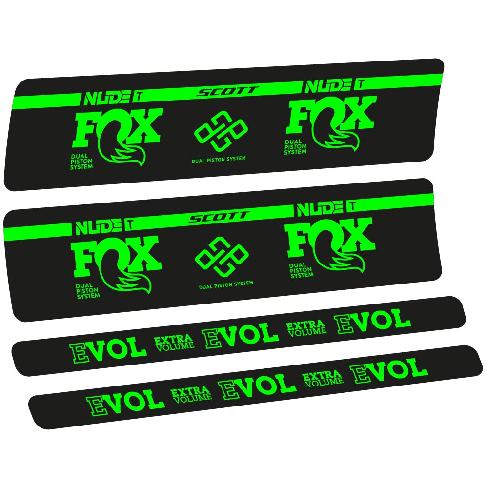 Adesivi Ammortizzatore Fox Nude T Evol in vinile