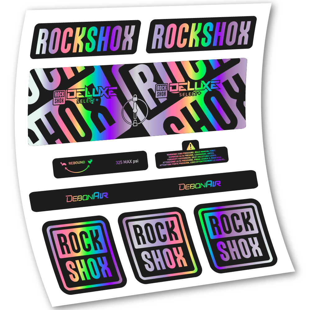 Adesivi Ammortizzatore Rock Shox Deluxe Select+ in vinile