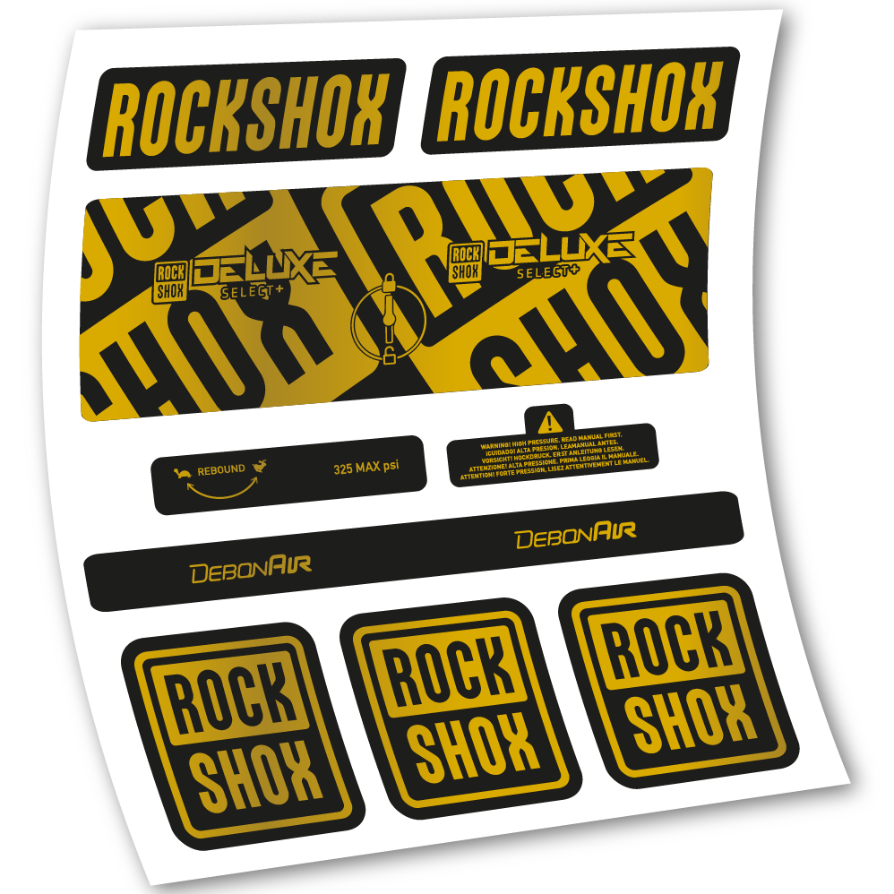 Adesivi Ammortizzatore Rock Shox Deluxe Select+ in vinile