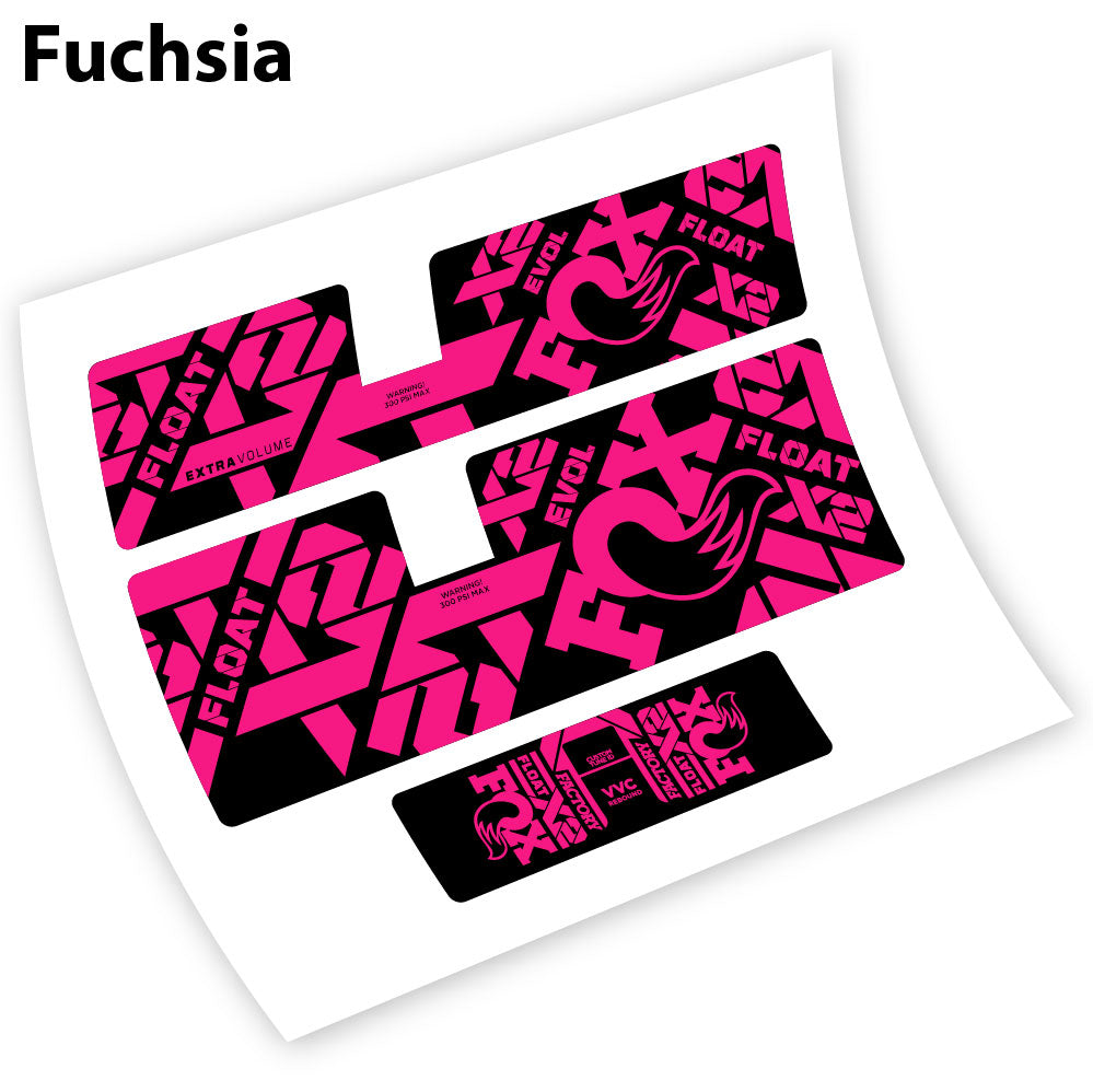 Adesivi Ammortizzatore Fox Float X2 2021 in vinile - Fucsia