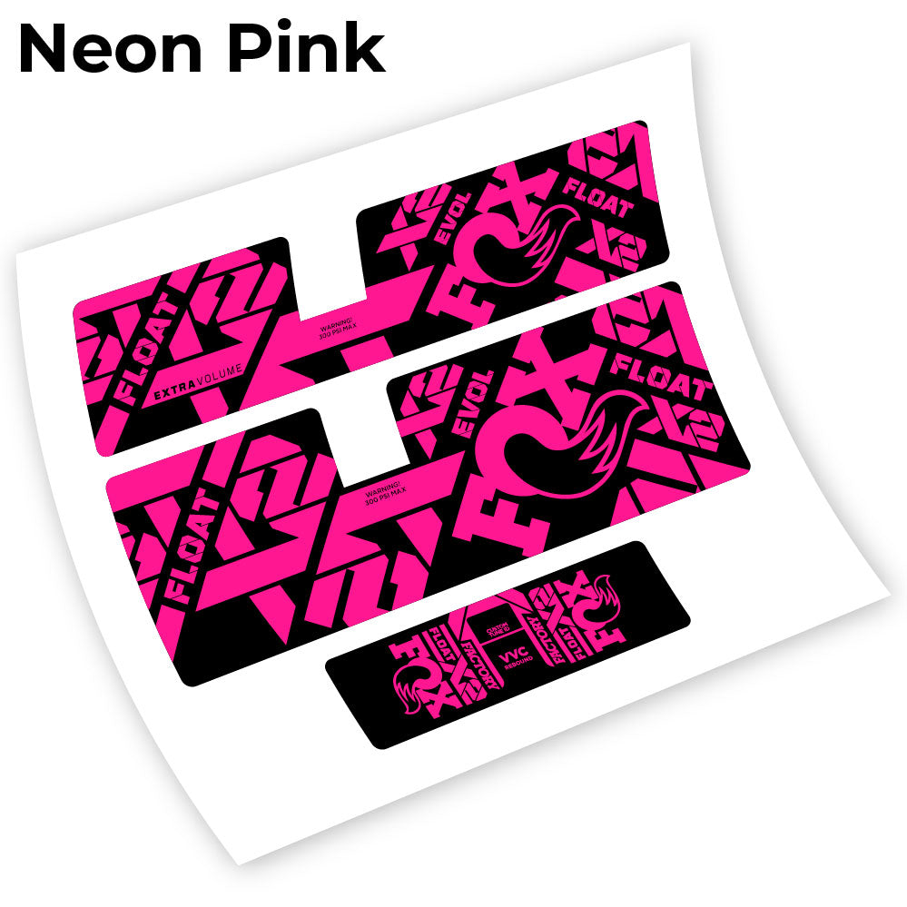 Adesivi Ammortizzatore Fox Float X2 2021 in vinile - Rosa Neon