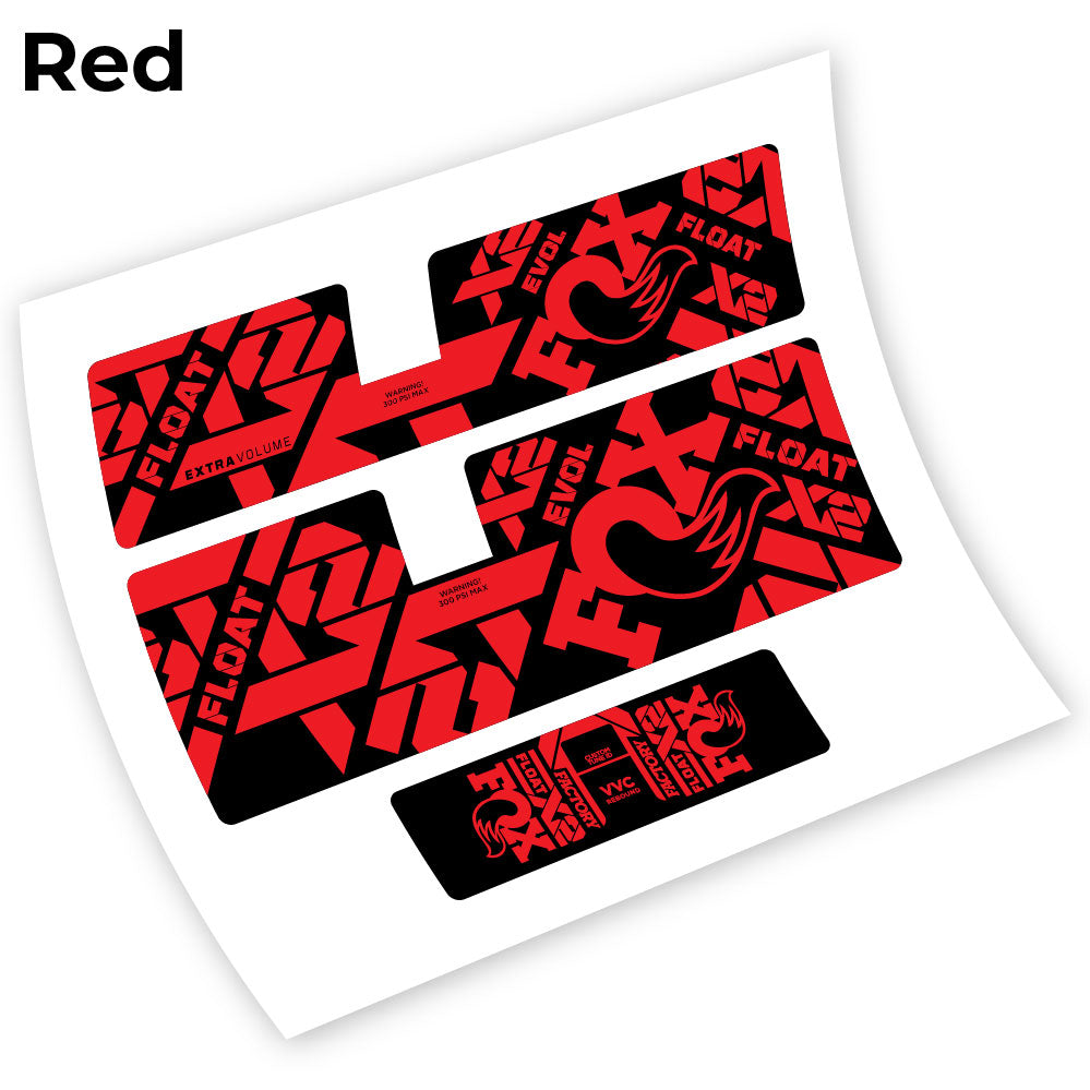 Adesivi Ammortizzatore Fox Float X2 2021 in vinile - Rosso
