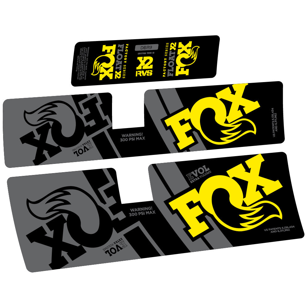 Adesivi Ammortizzatore Fox Float X2 Performance 2019 in vinile