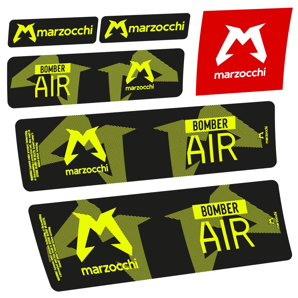 Adesivi Ammortizzatore Marzocchi Bomber Air 2023-2024 in vinile