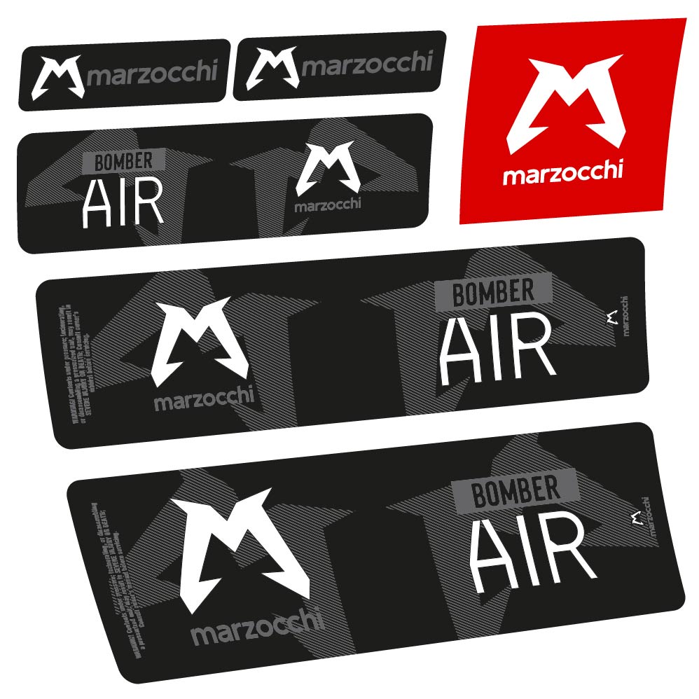 Adesivi Ammortizzatore Marzocchi Bomber Air 2023-2024 Amortisseur in vinile