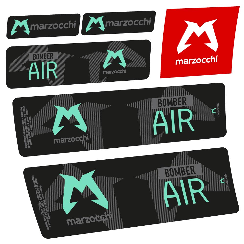 Adesivi Ammortizzatore Marzocchi Bomber Air 2023-2024 Amortisseur in vinile