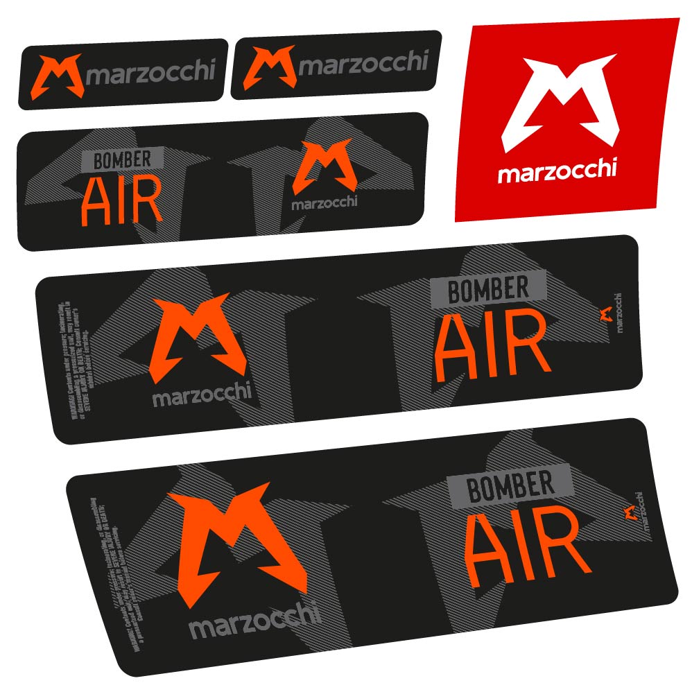 Adesivi Ammortizzatore Marzocchi Bomber Air 2023-2024 in vinile