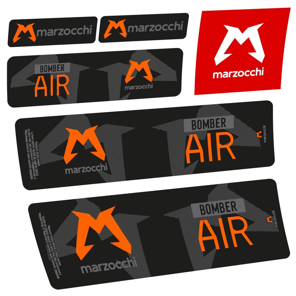 Adesivi Ammortizzatore Marzocchi Bomber Air 2023-2024 Amortisseur in vinile