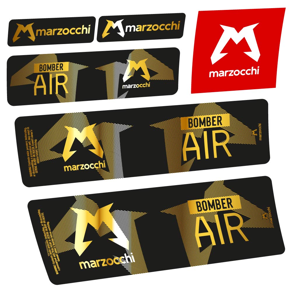 Adesivi Ammortizzatore Marzocchi Bomber Air 2023-2024 Amortisseur in vinile
