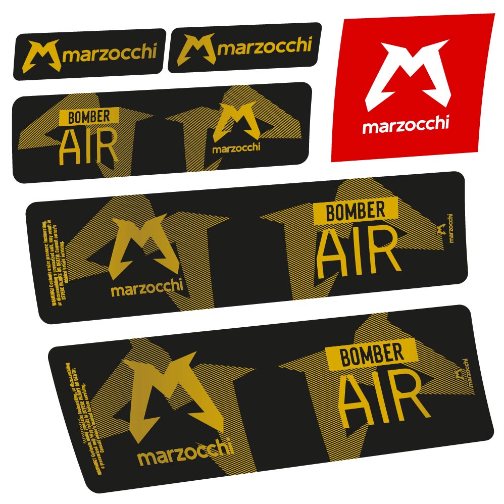 Adesivi Ammortizzatore Marzocchi Bomber Air 2023-2024 Amortisseur in vinile