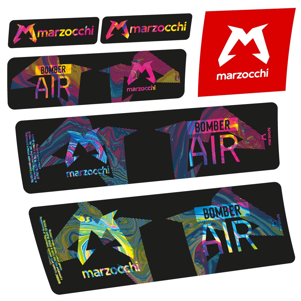 Adesivi Ammortizzatore Marzocchi Bomber Air 2023-2024 in vinile