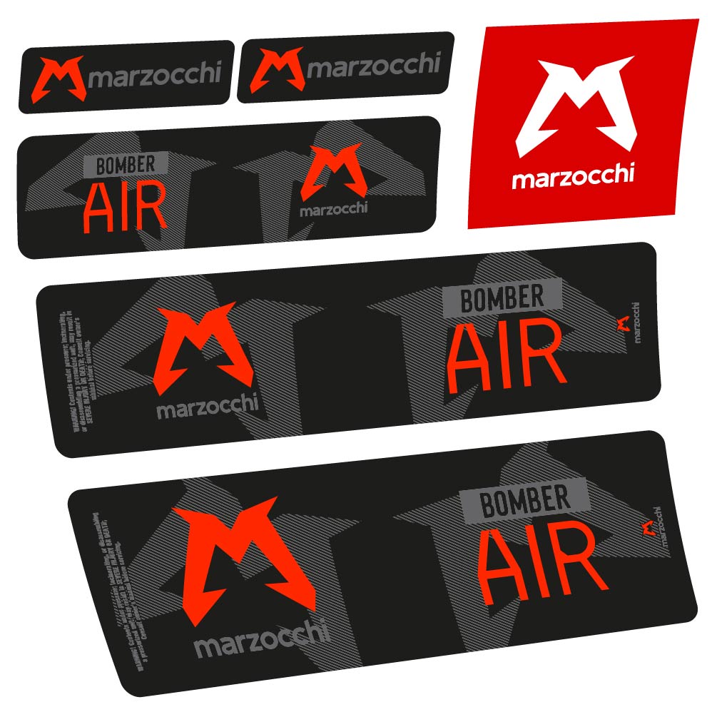 Adesivi Ammortizzatore Marzocchi Bomber Air 2023-2024 Amortisseur in vinile