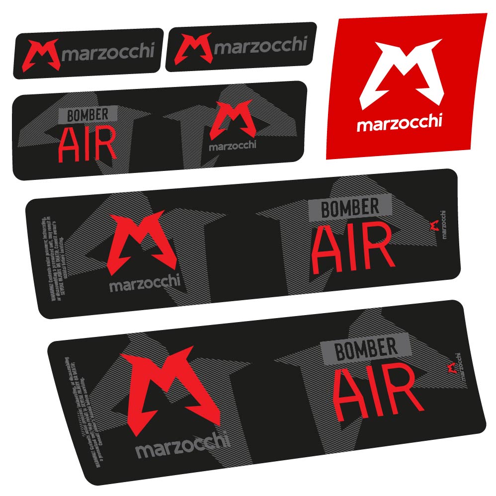 Adesivi Ammortizzatore Marzocchi Bomber Air 2023-2024 Amortisseur in vinile