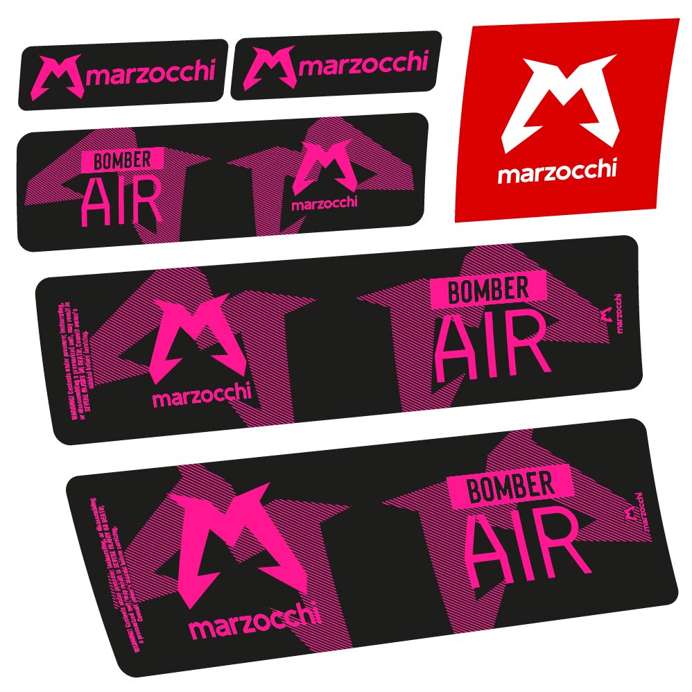 Adesivi Ammortizzatore Marzocchi Bomber Air 2023-2024 Amortisseur in vinile
