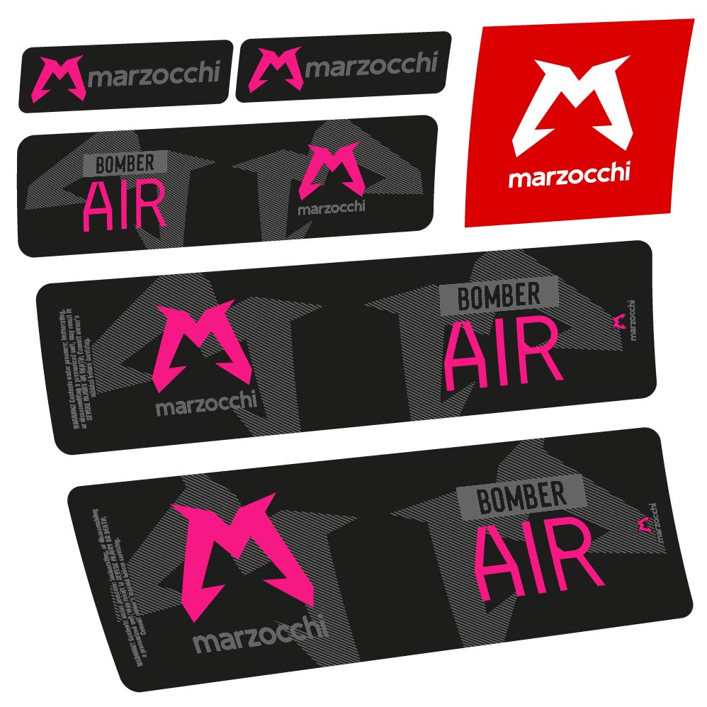 Adesivi Ammortizzatore Marzocchi Bomber Air 2023-2024 in vinile