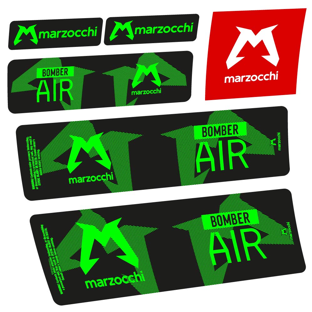 Adesivi Ammortizzatore Marzocchi Bomber Air 2023-2024 Amortisseur in vinile