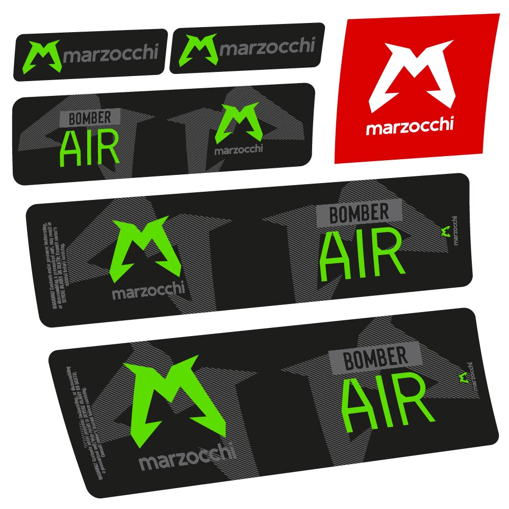 Adesivi Ammortizzatore Marzocchi Bomber Air 2023-2024 in vinile