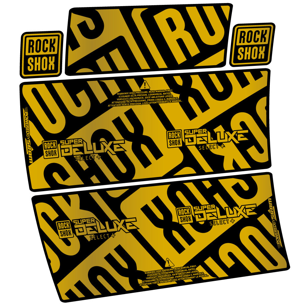Adesivi Ammortizzatore Rock Shox Super Deluxe Select Plus in vinile