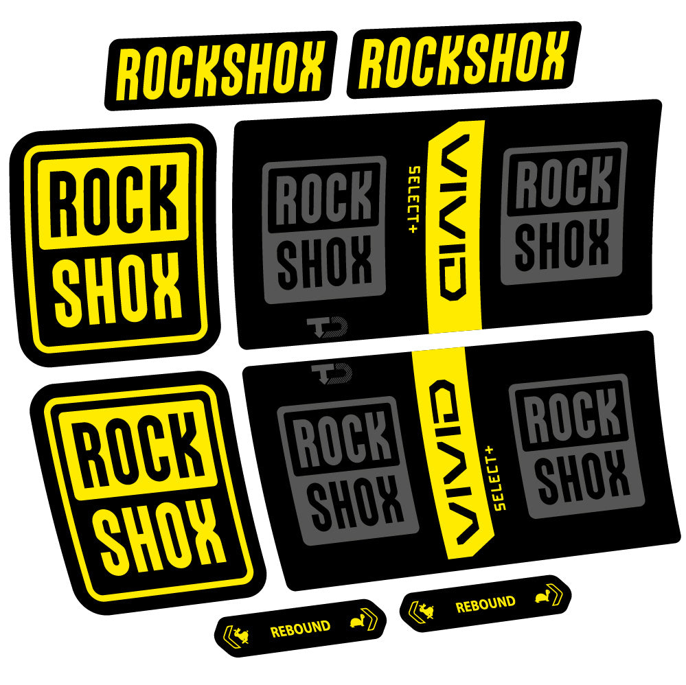 Adesivi Ammortizzatore RockShox Vivid Coil Select Plus in vinile