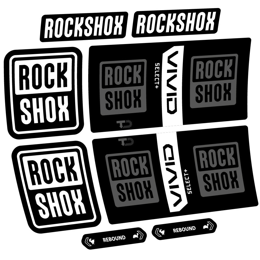 Adesivi Ammortizzatore RockShox Vivid Coil Select Plus in vinile