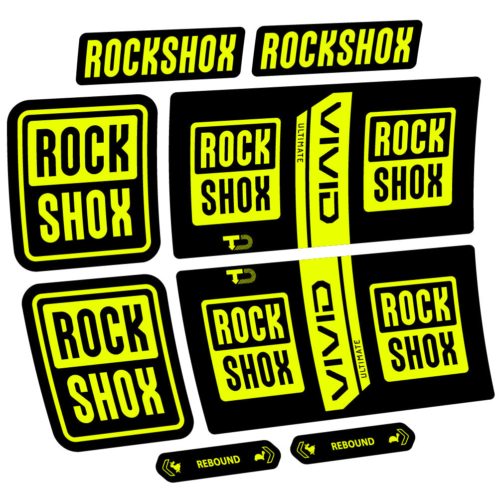 Adesivi Ammortizzatore RockShox Vivid Coil Ultimate in vinile