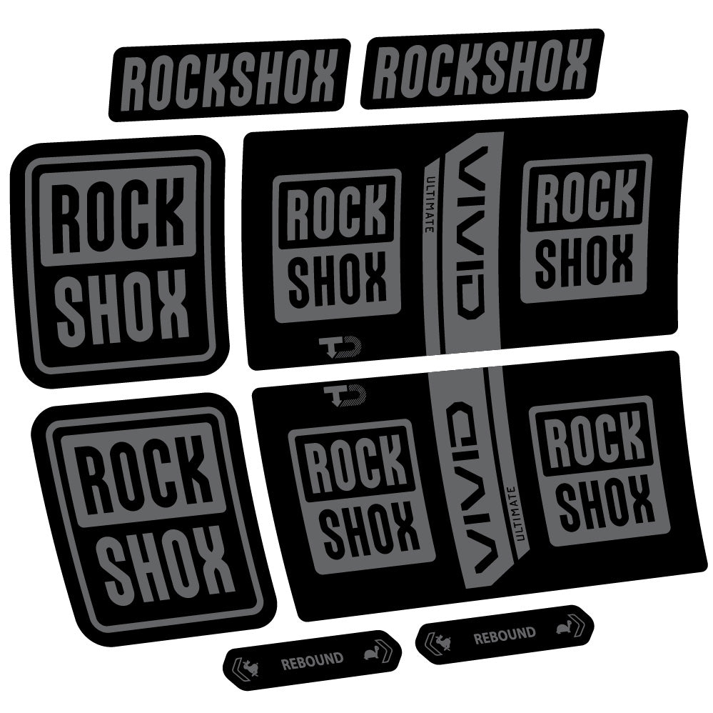 Adesivi Ammortizzatore RockShox Vivid Coil Ultimate in vinile
