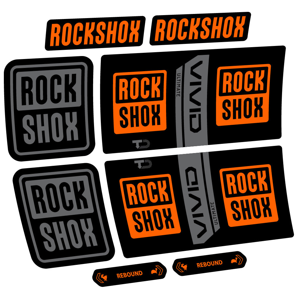Adesivi Ammortizzatore RockShox Vivid Coil Ultimate in vinile