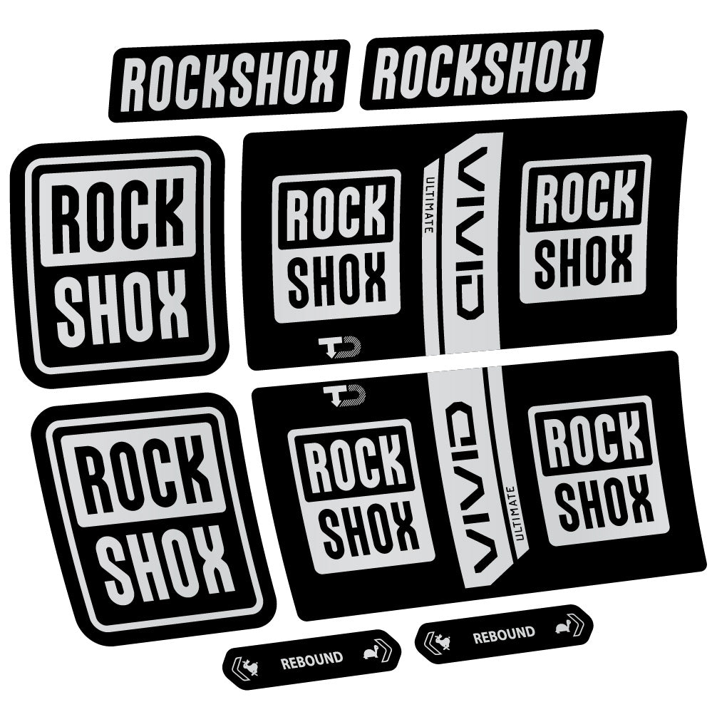Adesivi Ammortizzatore RockShox Vivid Coil Ultimate in vinile