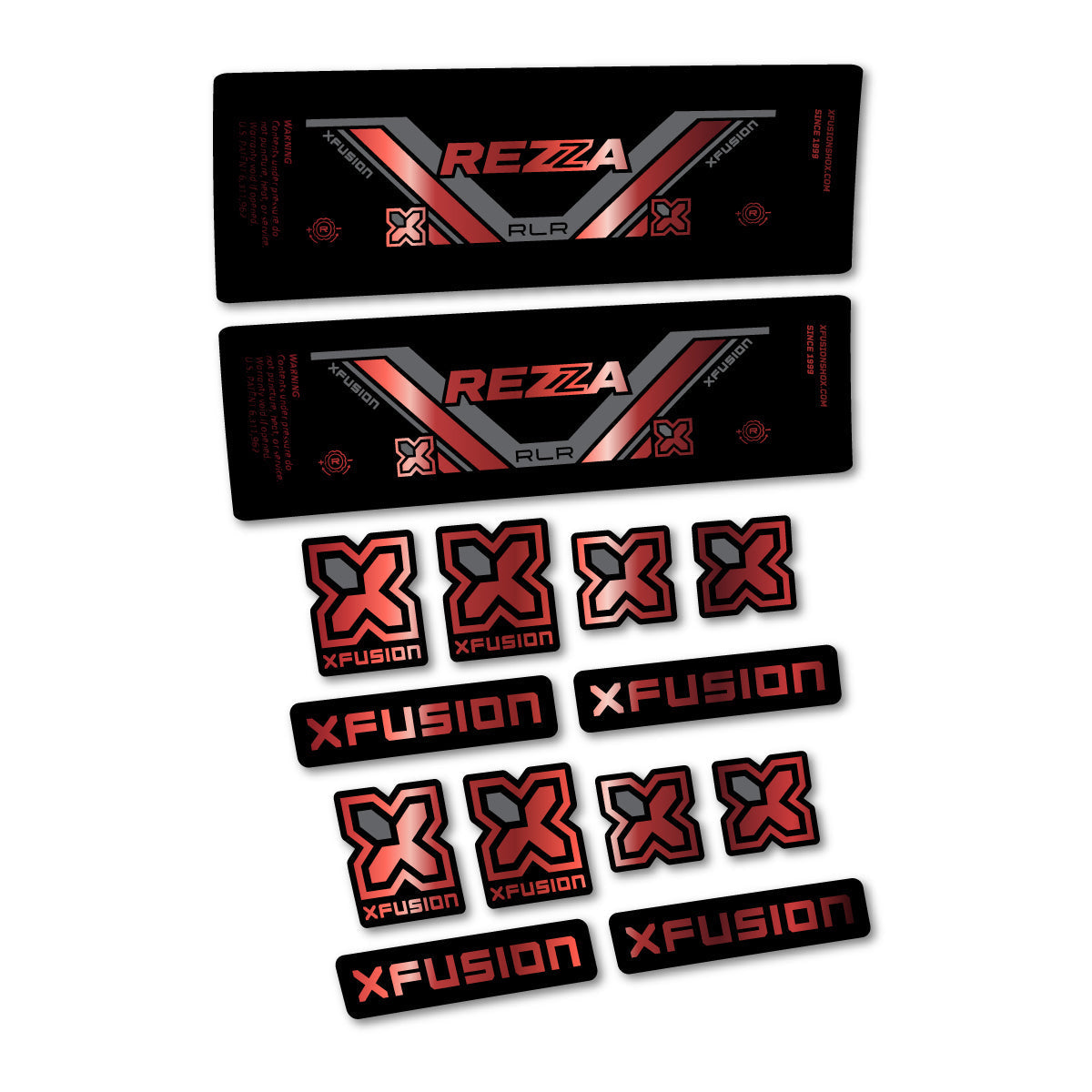 Adesivi Ammortizzatore Xfusion Rezza RLR 2026 in vinile - Rame