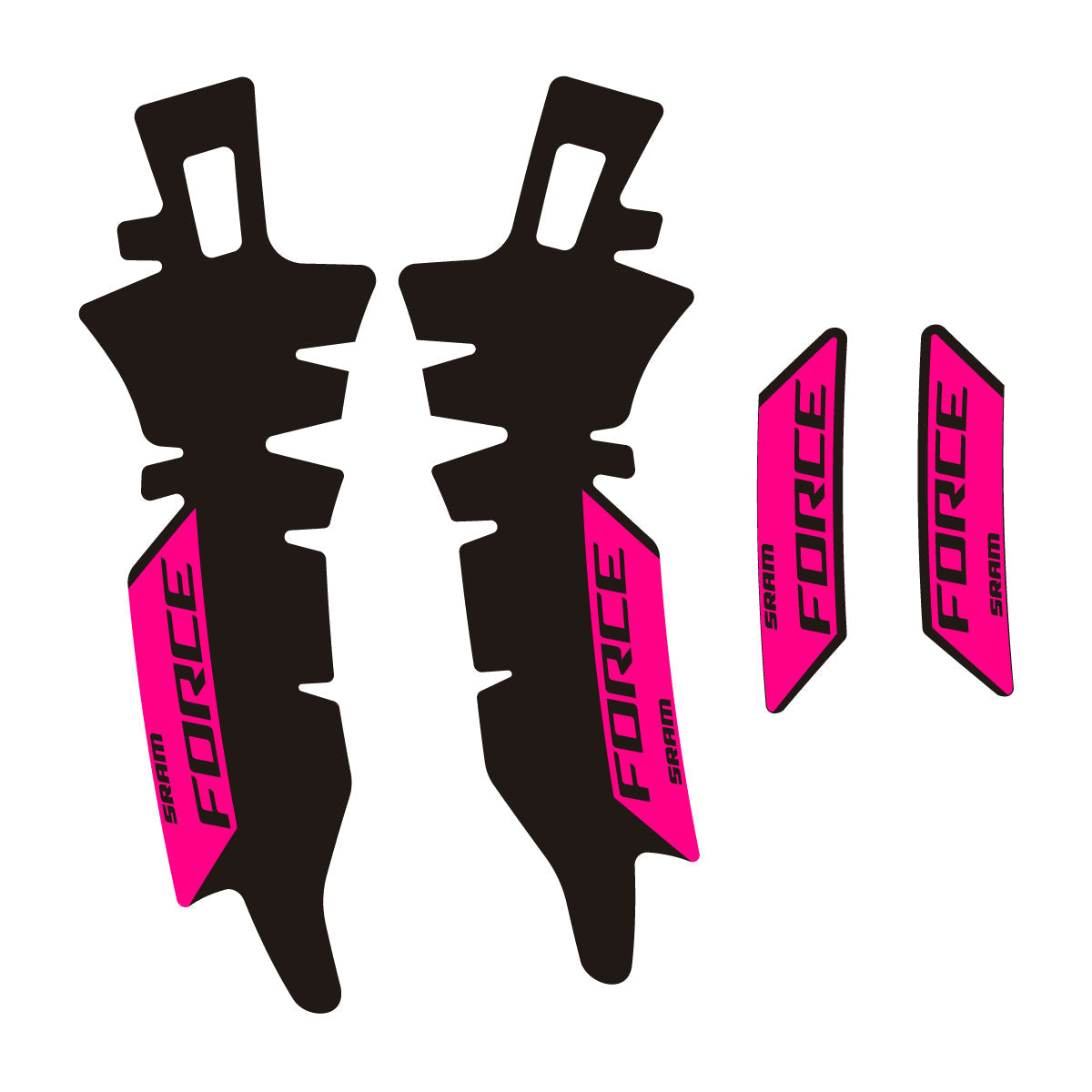 Adesivi Freni SRAM Force E1 AXS XPLR in vinile - Fucsia