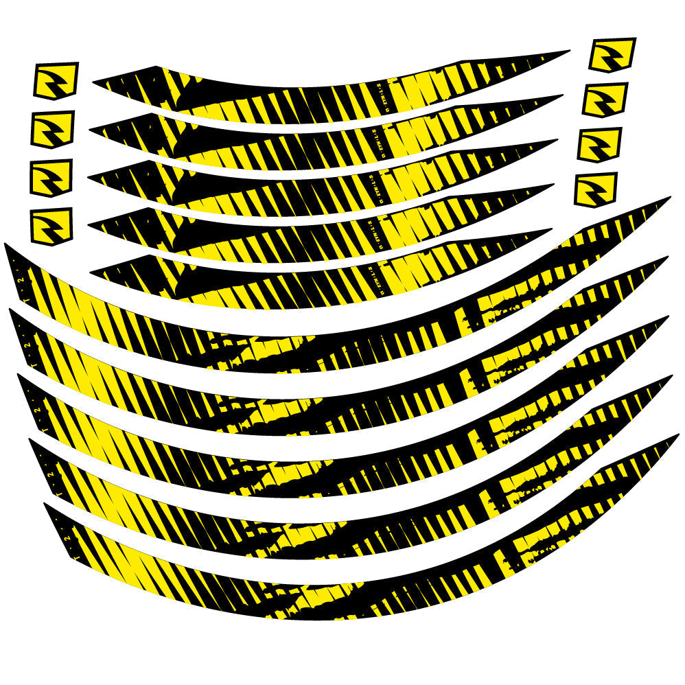 Adesivi cerchi MTB in vinile - Giallo