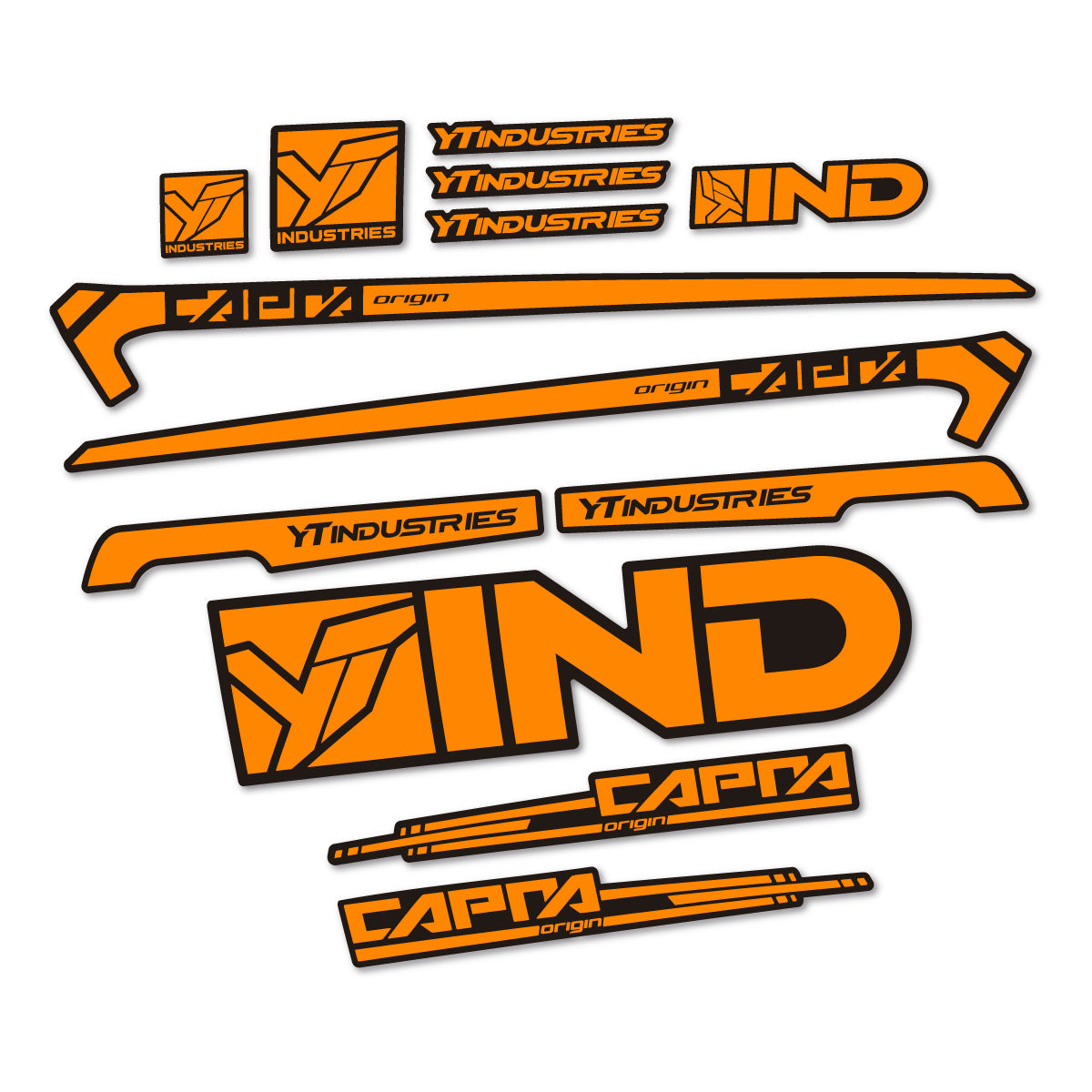 Adesivi Telaio YT Capra AL 2015 in vinile