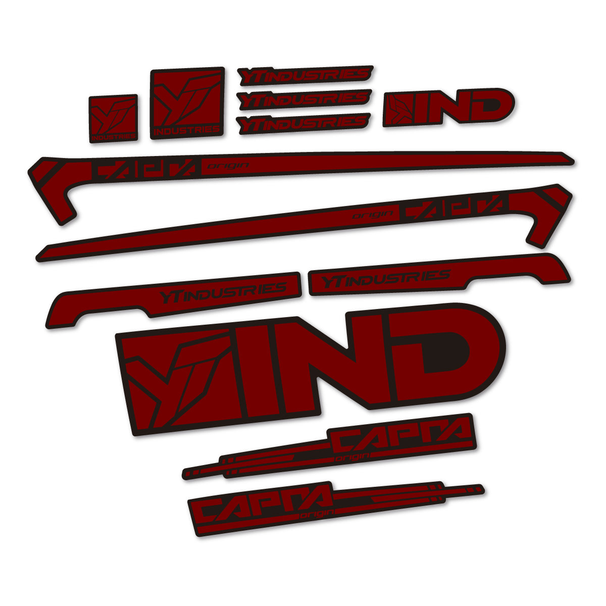 Adesivi Telaio YT Capra AL 2015 in vinile