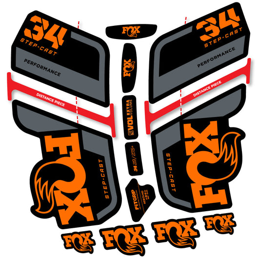 Adesivi Forcella Fox 34 SC Performance 2022 in vinile